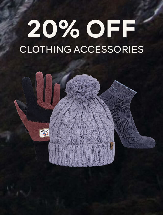 20% OFF CLOTHING ACCESSORIES
