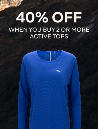 40% OFF WHEN YOU BUY 2 OR MORE ACTIVE TOPS