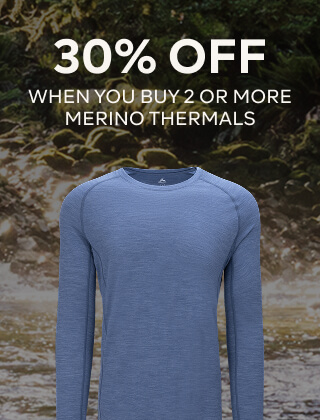 30% OFF when you buy 2 or more merino thermals