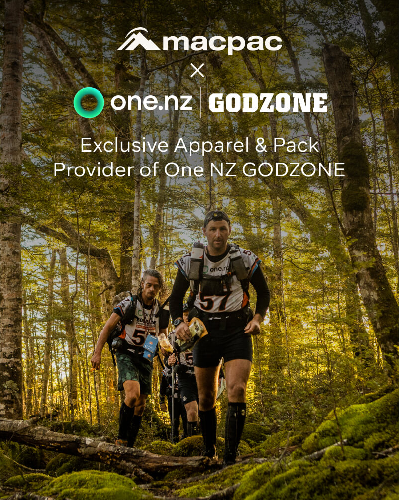 MACPAC X ONE.NZ GODZONE EXCLUSIVE APPAREL & PACK PROVIDER