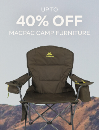 UP TO 40% OFF MACPAC CAMP FURNITURE