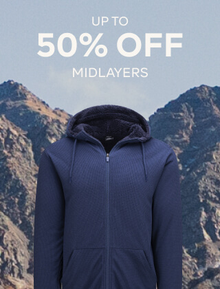 UP TO 50% OFF MIDLAYERS