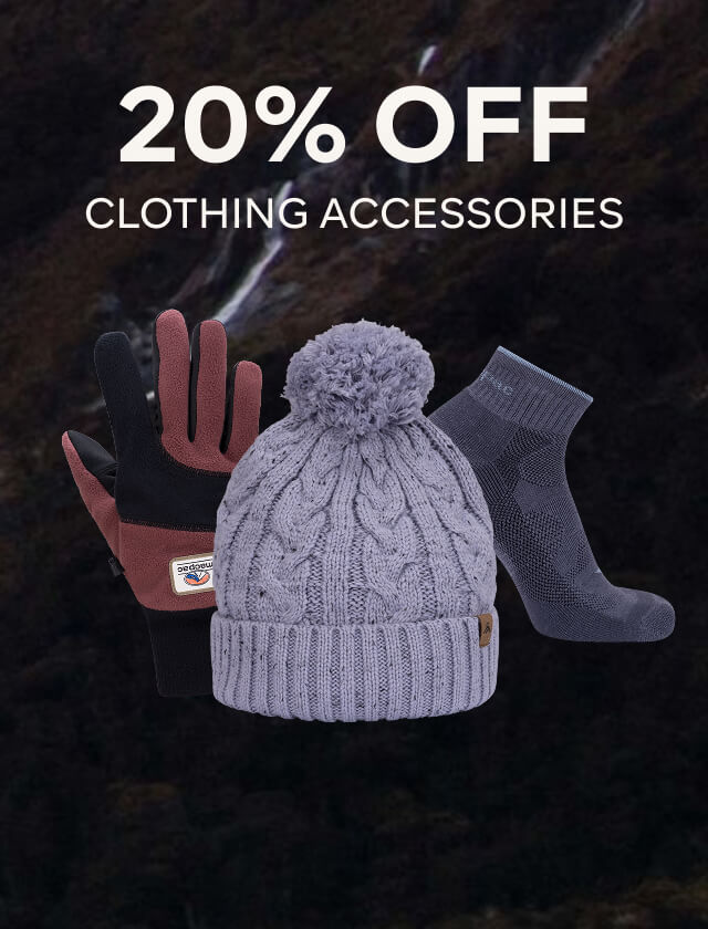 20% OFF CLOTHING ACCESSORIES