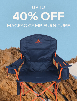 UP TO 40% OFF MACPAC CAMP FURNITURE