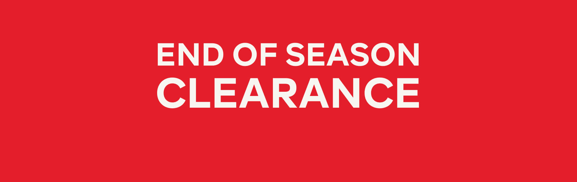 REAL GOOD SALE ON REAL GOOD GEAR