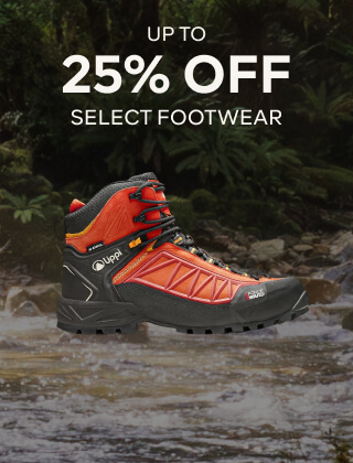 UP TO 25% OFF SELECT FOOTWEAR
