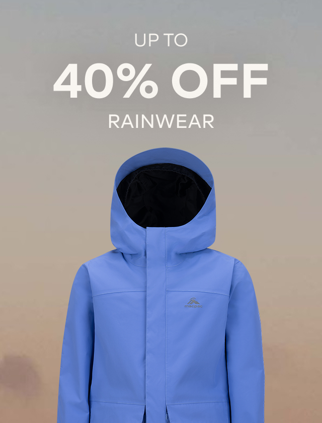 UP TO 40% OFF RAINWEAR