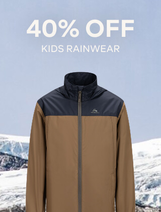40% OFF KIDS RAINWEAR