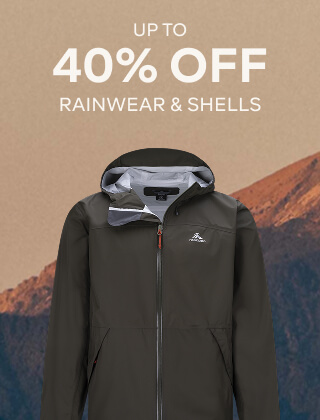 UP TO 40% OFF RAINWEAR & SHELLS
