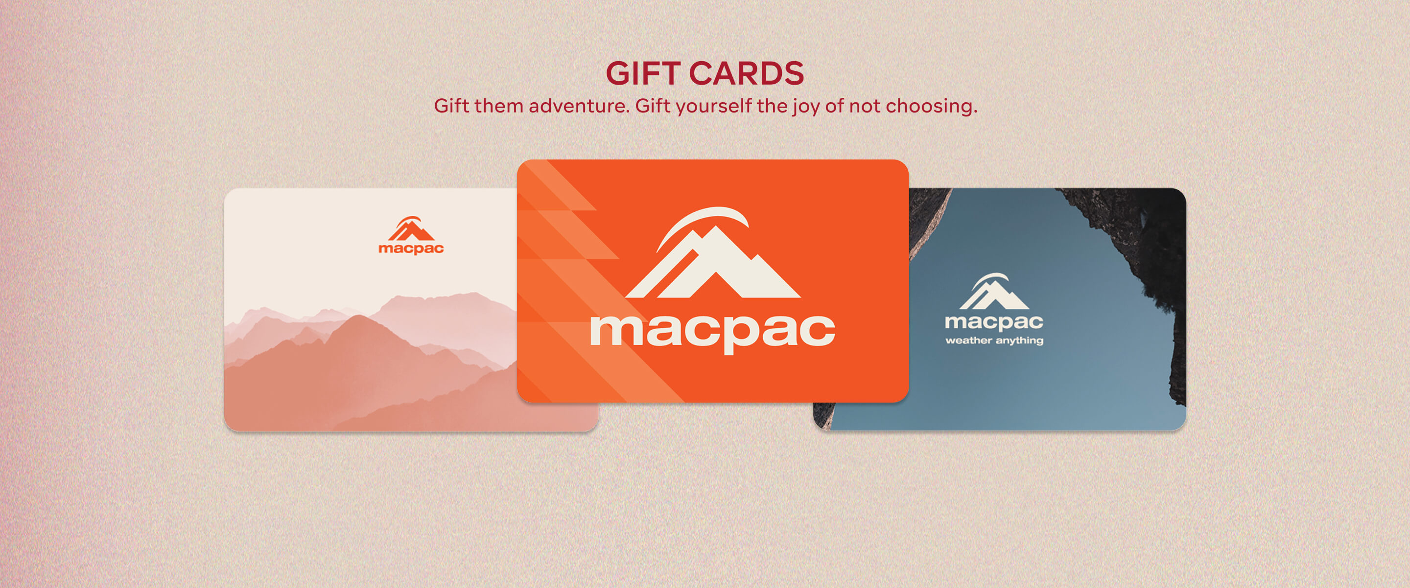GIFT CARDS - GIFT THEM ADVENTURE