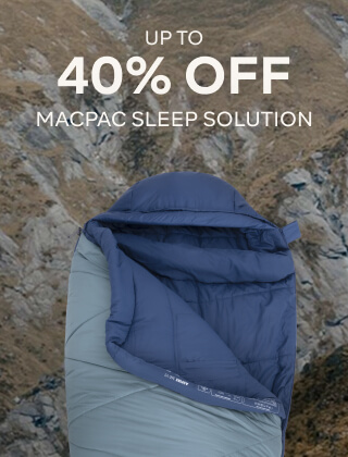 UP TO 40% OFF MACPAC SLEEP SOLUTIONS