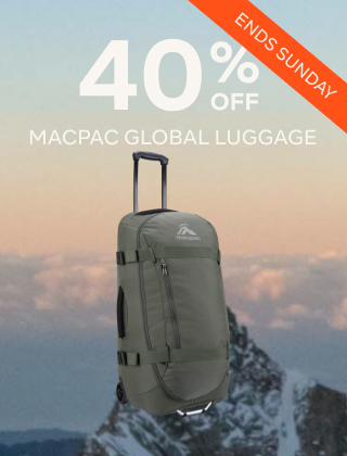 40% OFF MACPAC GLOBAL LUGGAGE