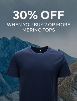 30% OFF, WHEN YOU BUY 2 OR MORE MERINO TOPS
