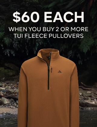 $60 EACH WHEN YOU BUY 2 OR MORE TUI FLEECE PULLOVERS