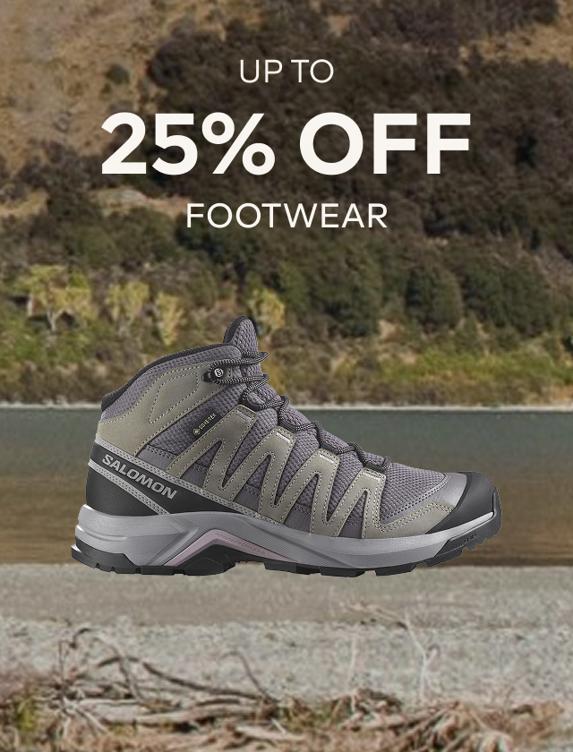 UP TO 25% OFF FOOTWEAR