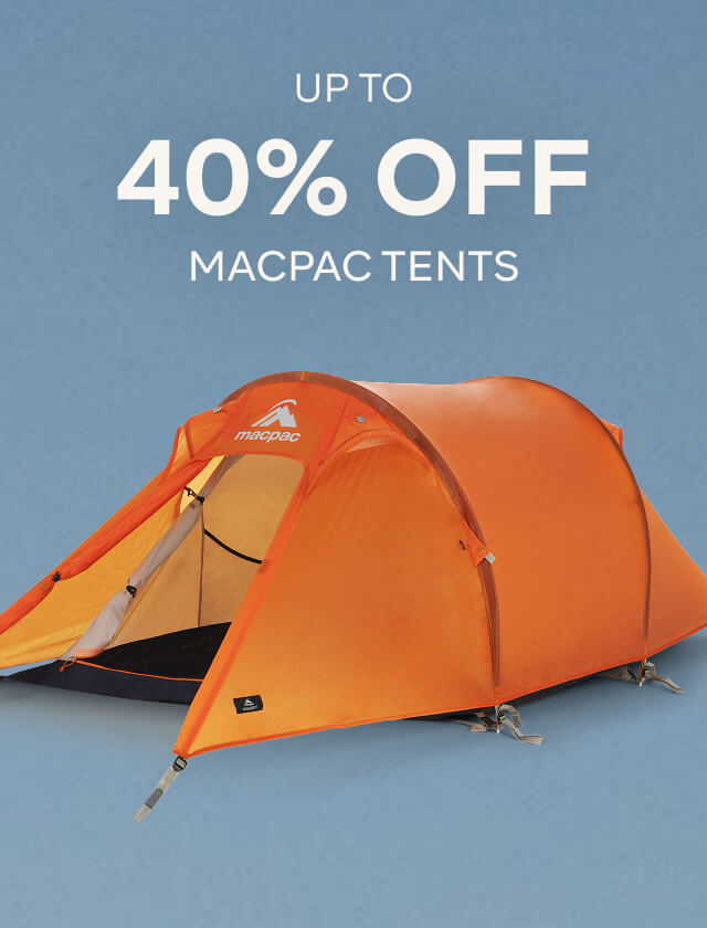 UP TO 30% OFF MACPAC TENTS