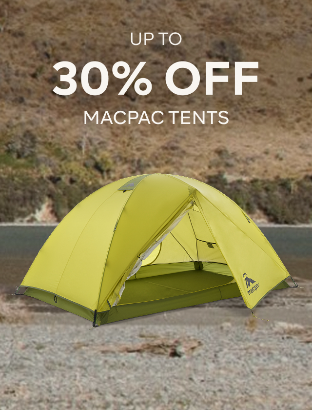 UP TO 30% OFF MACPAC TENTS