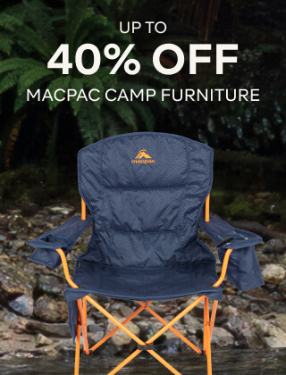 UP TO 40% OFF MACPAC CAMP FURNITURE
