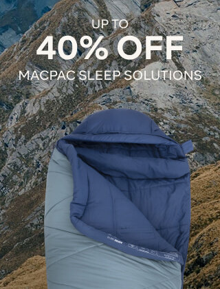 UP TO 40% OFF MACPAC SLEEP SOLUTIONS