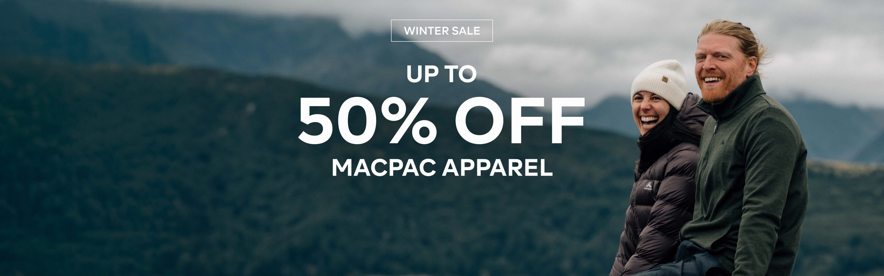 WINTER SALE - UP TO 50% OFF MACPAC APPAREL
