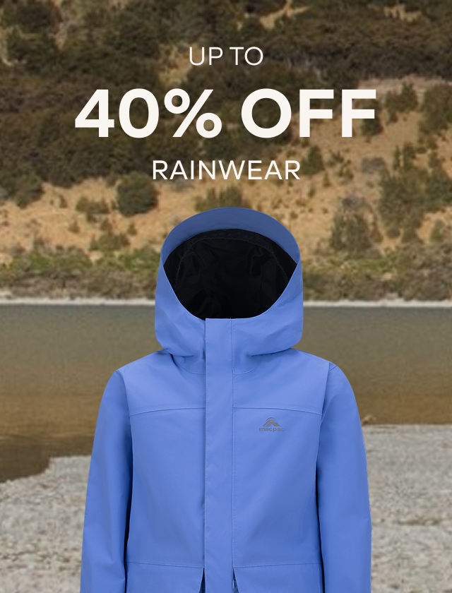 UP TO 40% OFF RAINWEAR