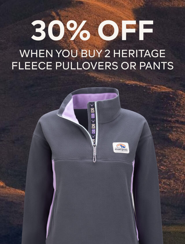 30% OFF WHEN YOU BUY 2 OR MORE HERITAGE FLEECE PULLOVERS/PANTS