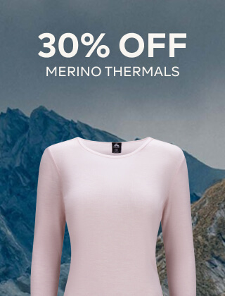 30% OFF MERINO THERMALS