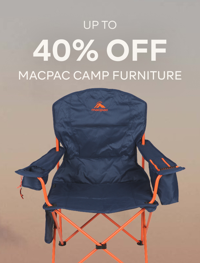 UP TO 40% OFF MACPAC CAMP FURNITURE