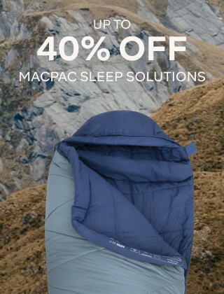 UP TO 40% OFF MACPAC SLEEP SOLUTIONS