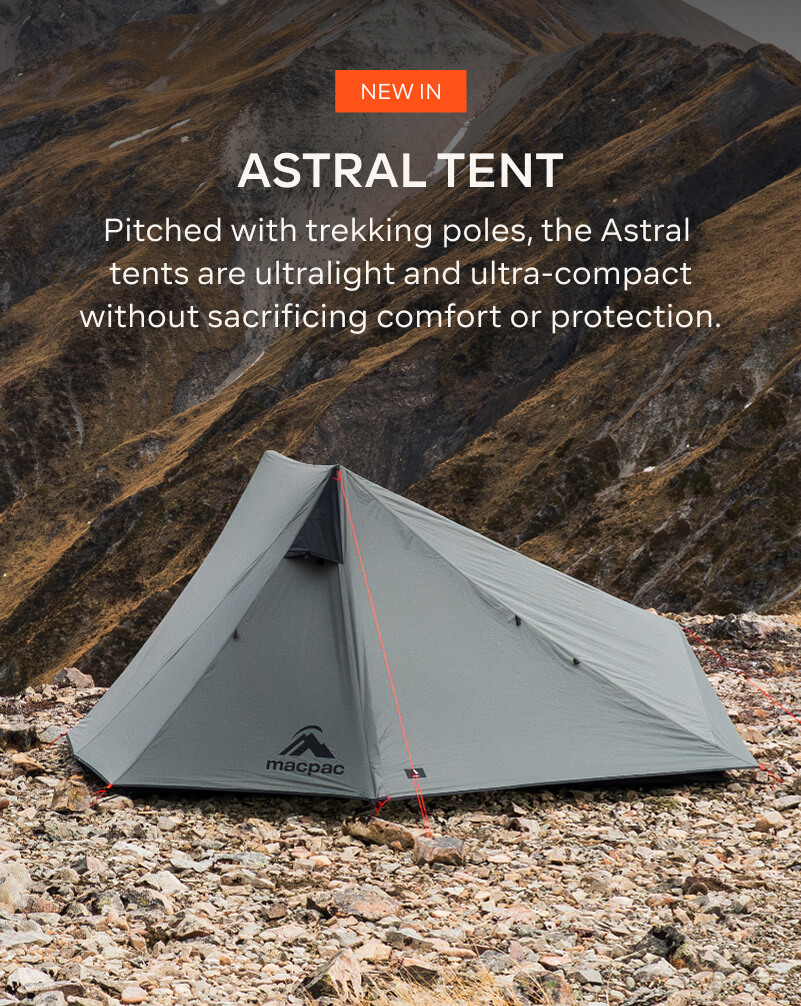 NEW IN - ASTRAL TENT - PITCHED WITH TREKKING POLES