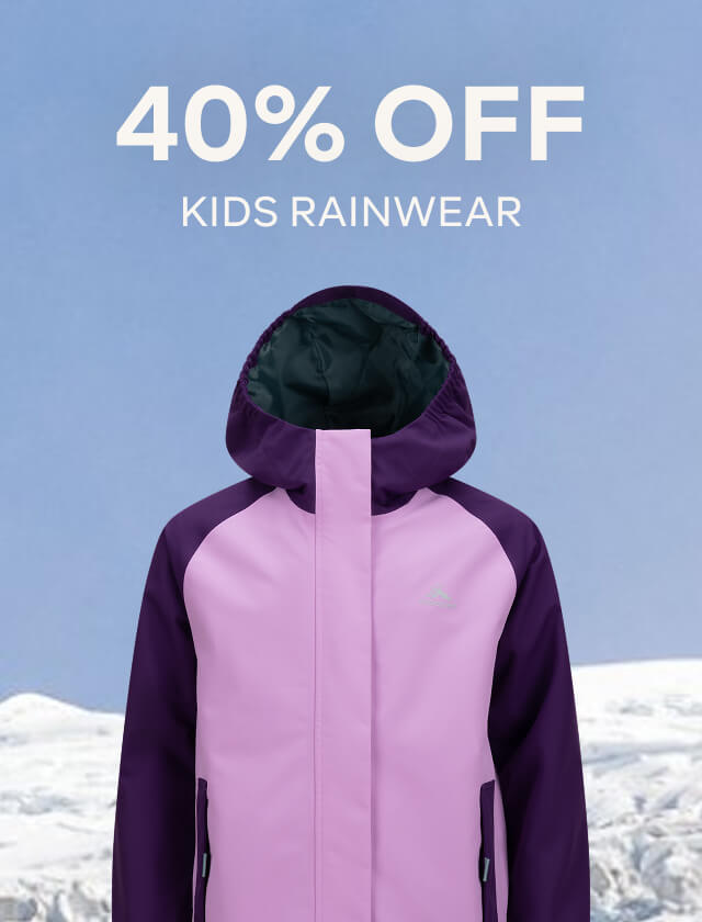 40% OFF KIDS RAINWEAR