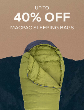 UP TO 40% OFF MACPAC SLEEPING BAGS