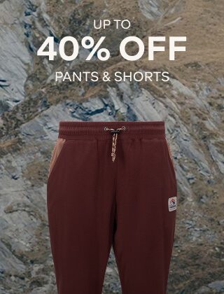 UP TO 40% OFF PANTS & SHORTS