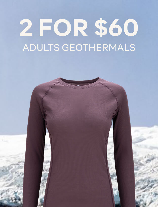 2 FOR $60 ADULT GEOTHERMALS