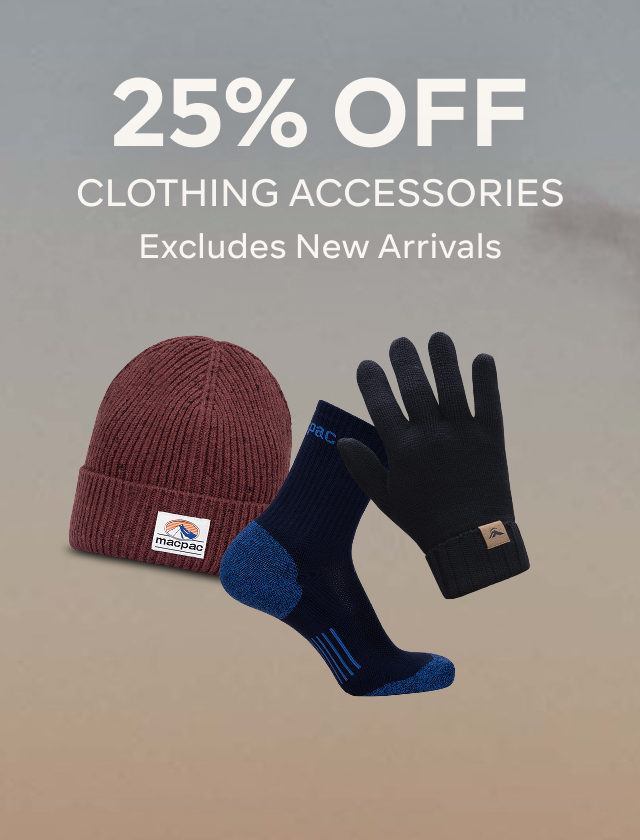 25% OFF CLOTHING ACCESSORIES EXCL. NEW ARRIVALS