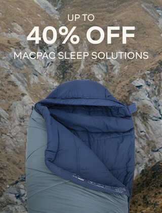 UP TO 40% OFF MACPAC SLEEP SOLUTIONS