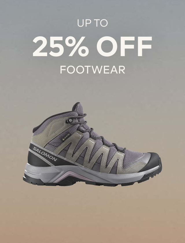 UP TO 25% OFF FOOTWEAR