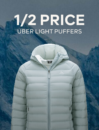 1/2 PRICE UBER LIGHT PUFFERS