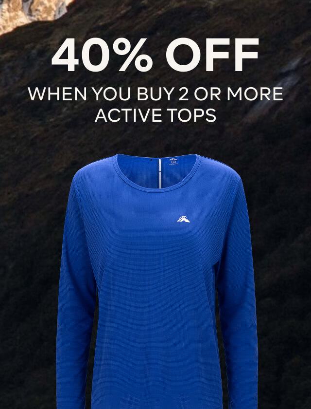 40% OFF WHEN YOU BUY 2 OR MORE ACTIVE TOPS