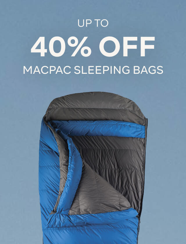 UP TO 40% OFF MACPAC SLEEPING BAGS