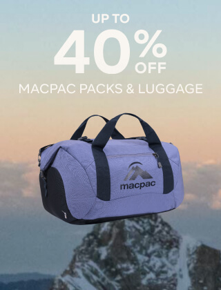UP TO 40% OFF MACPAC PACKS AND LUGGAGE