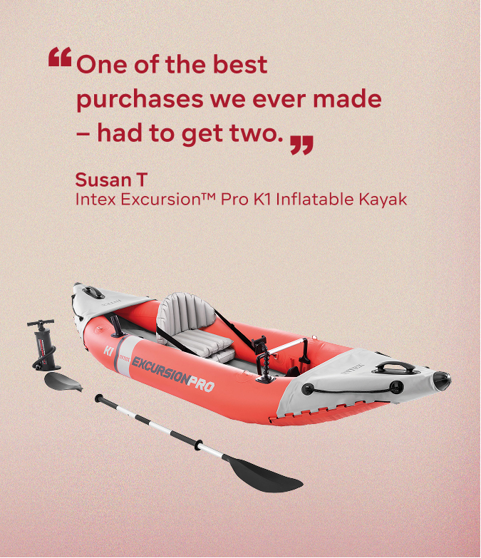 INTEX EXCURSION PRO K1 INFLATABLE KAYAK