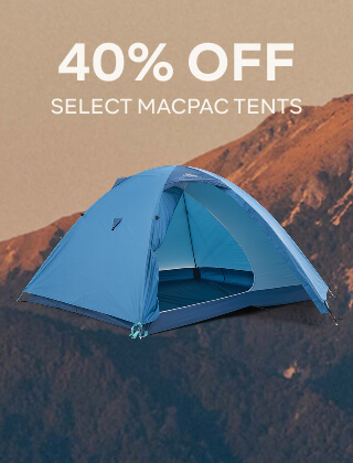 40% OFF SELECT MACPAC TENTS
