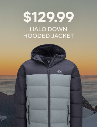 $129.99 HALO DOWN HOODED JACKETS