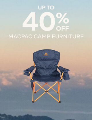 UP TO 40% OFF MACPAC CAMP FURNITURE