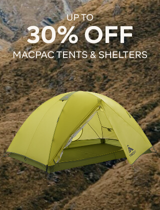 UP TO 30% OFF MACPAC TENTS & SHELTERS