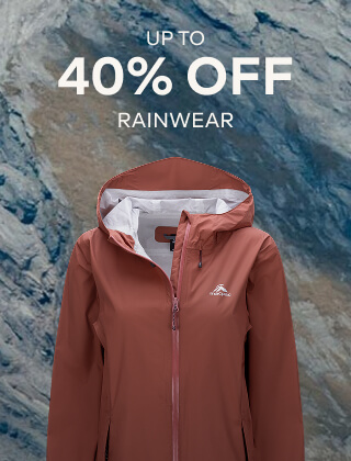 UP TO 40% OFF RAINWEAR