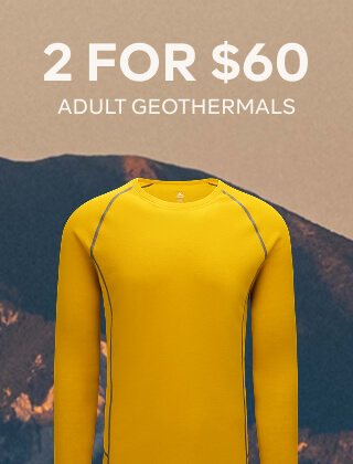 2 FOR $60 ADULT GEOTHERMALS