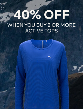 40% OFF WHEN YOU BUY 2 OR MORE ACTIVE TOPS