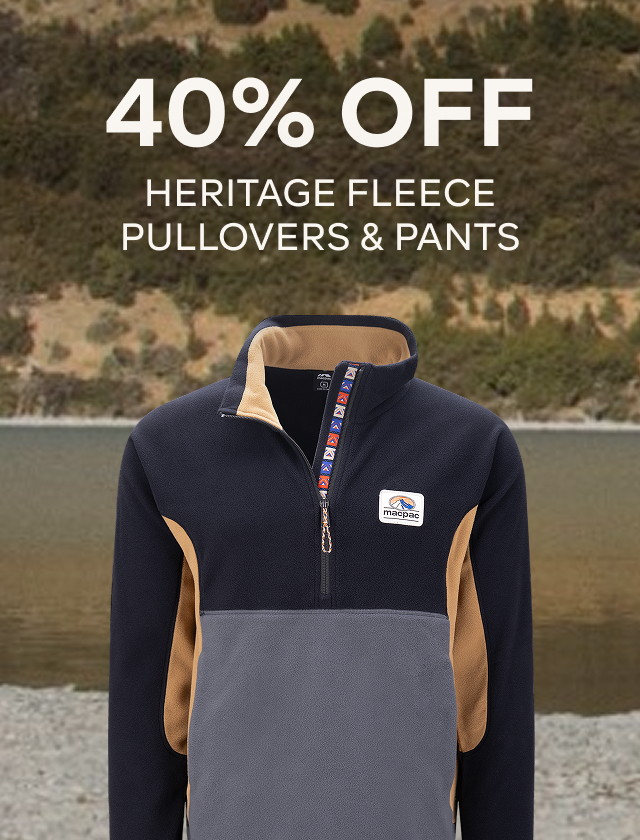 40% OFF HERITAGE FLEECE PULLOVERS & PANTS